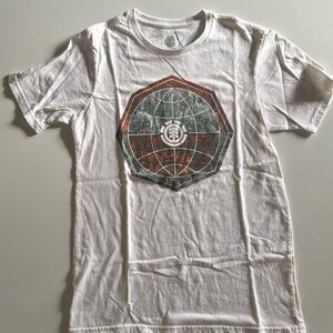 Boys Large Element Logo white T shirt